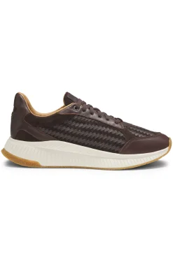 TTNM EVO trainers with woven uppers and suede trims