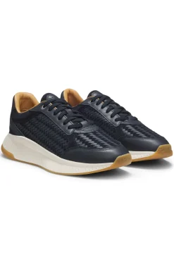TTNM EVO trainers with woven uppers and suede trims