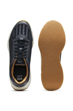 TTNM EVO trainers with woven uppers and suede trims
