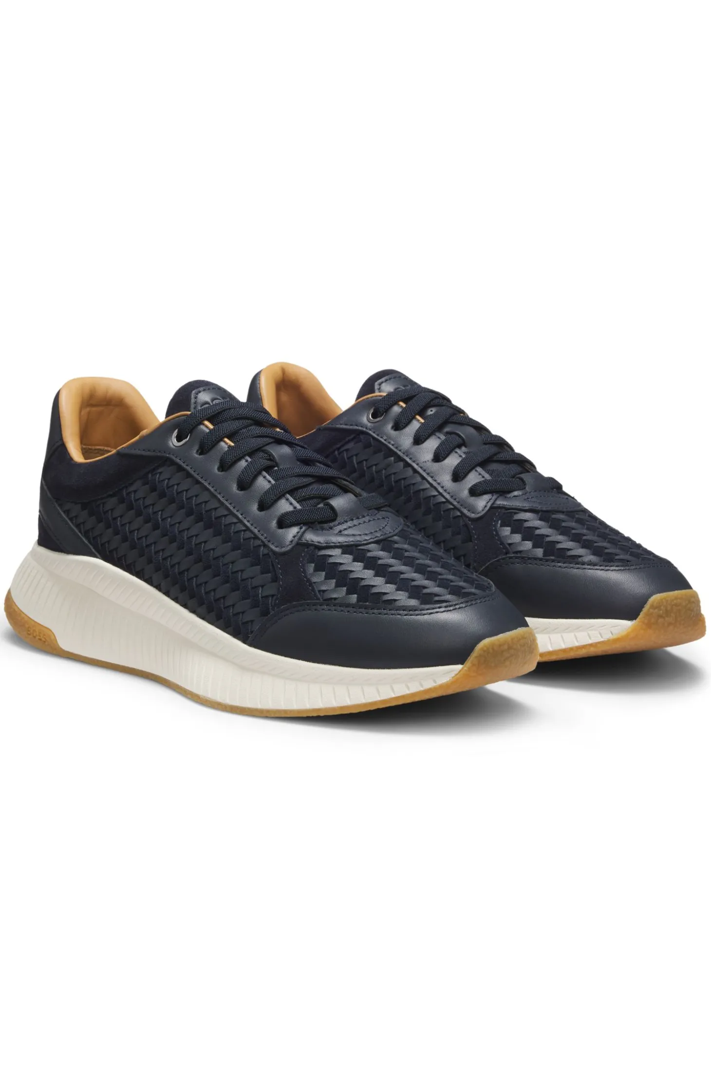 TTNM EVO trainers with woven uppers and suede trims