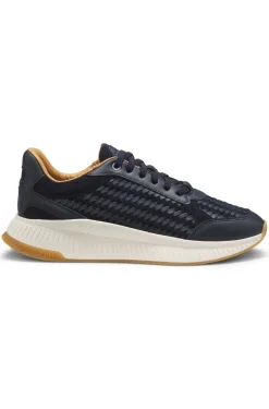TTNM EVO trainers with woven uppers and suede trims