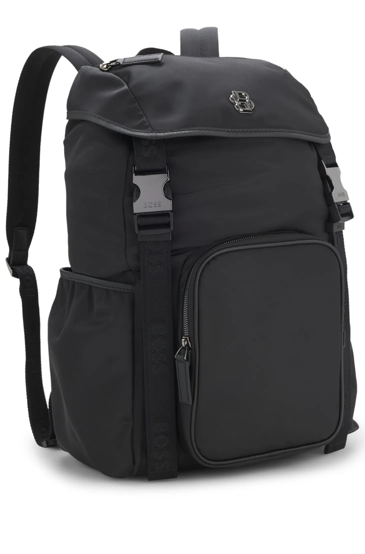 Twill backpack with Double B monogram