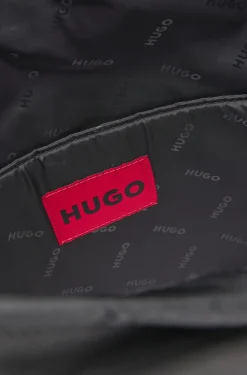 Twill backpack with stacked logo
