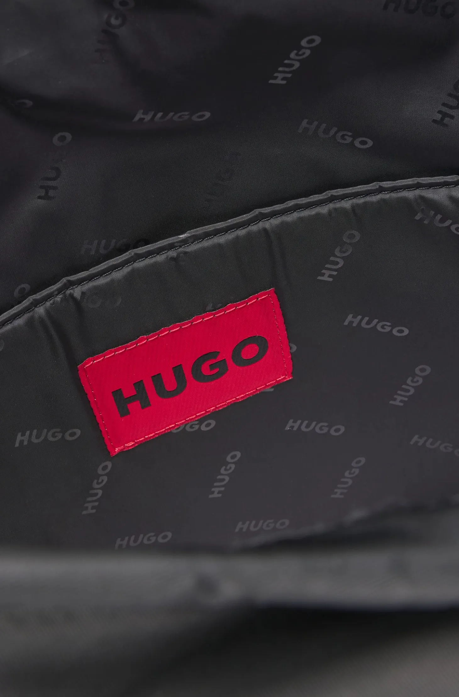 Twill backpack with stacked logo