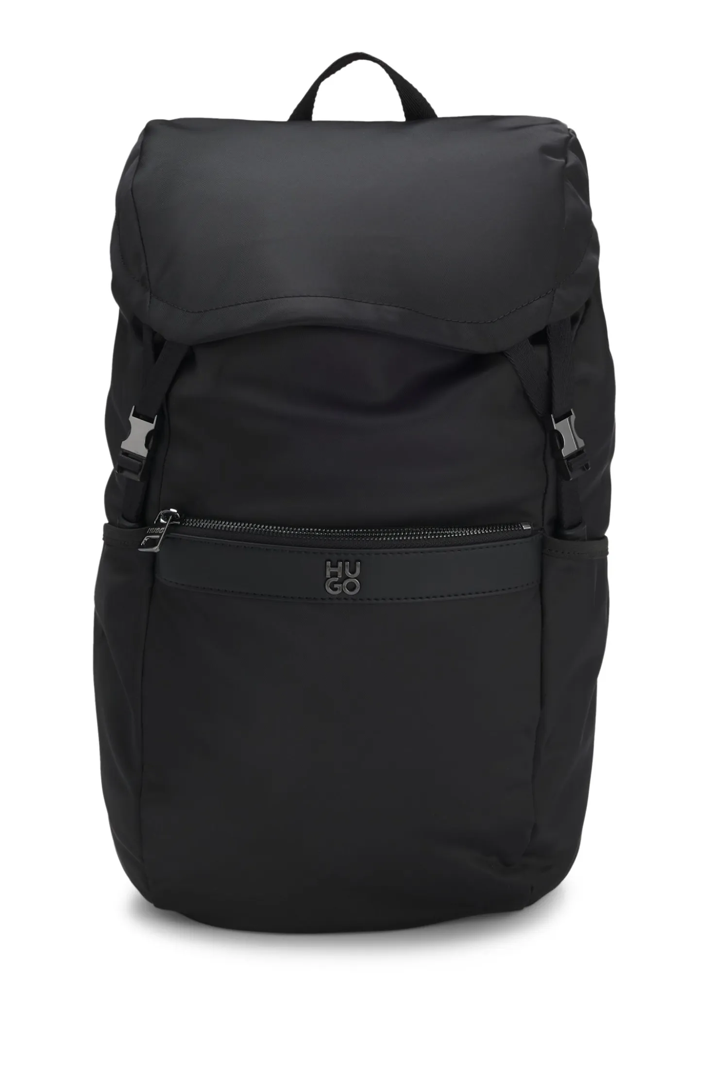 Twill backpack with stacked logo