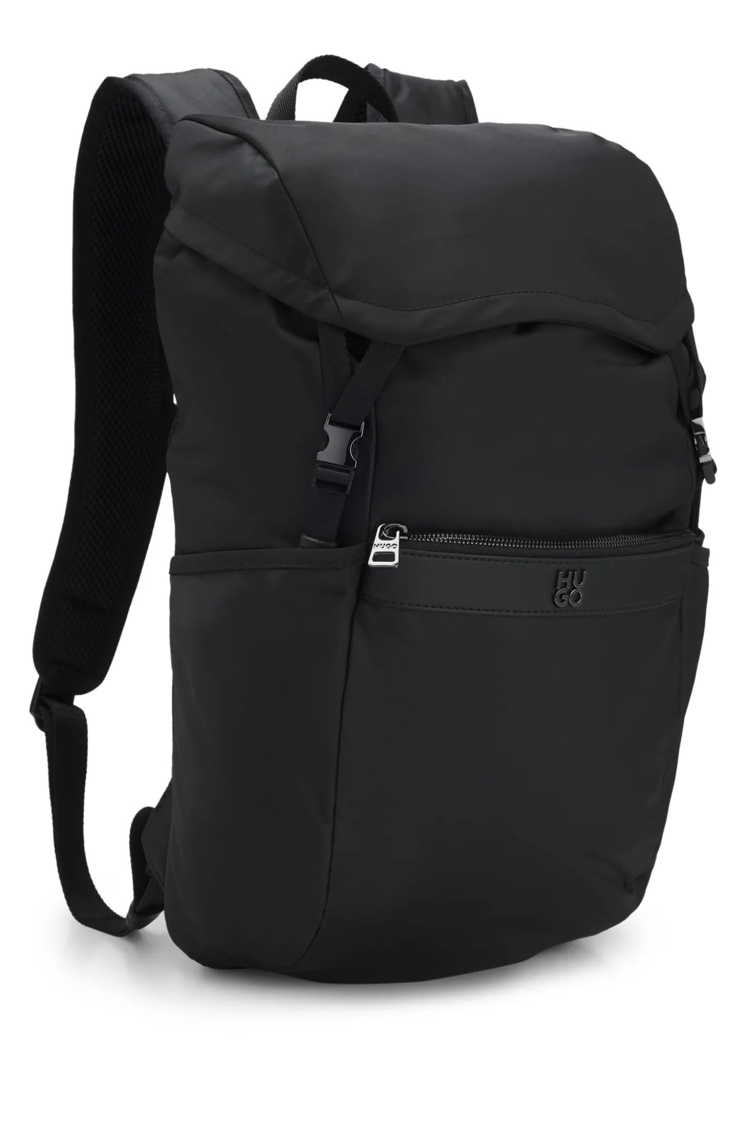 Twill backpack with stacked logo