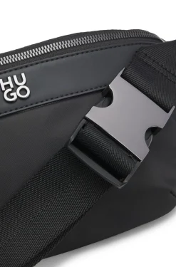 Twill belt bag with stacked-logo hardware