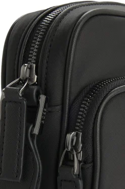 Twill reporter bag with adjustable logo strap