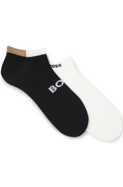 Two-pack ankle socks in soft bamboo blend
