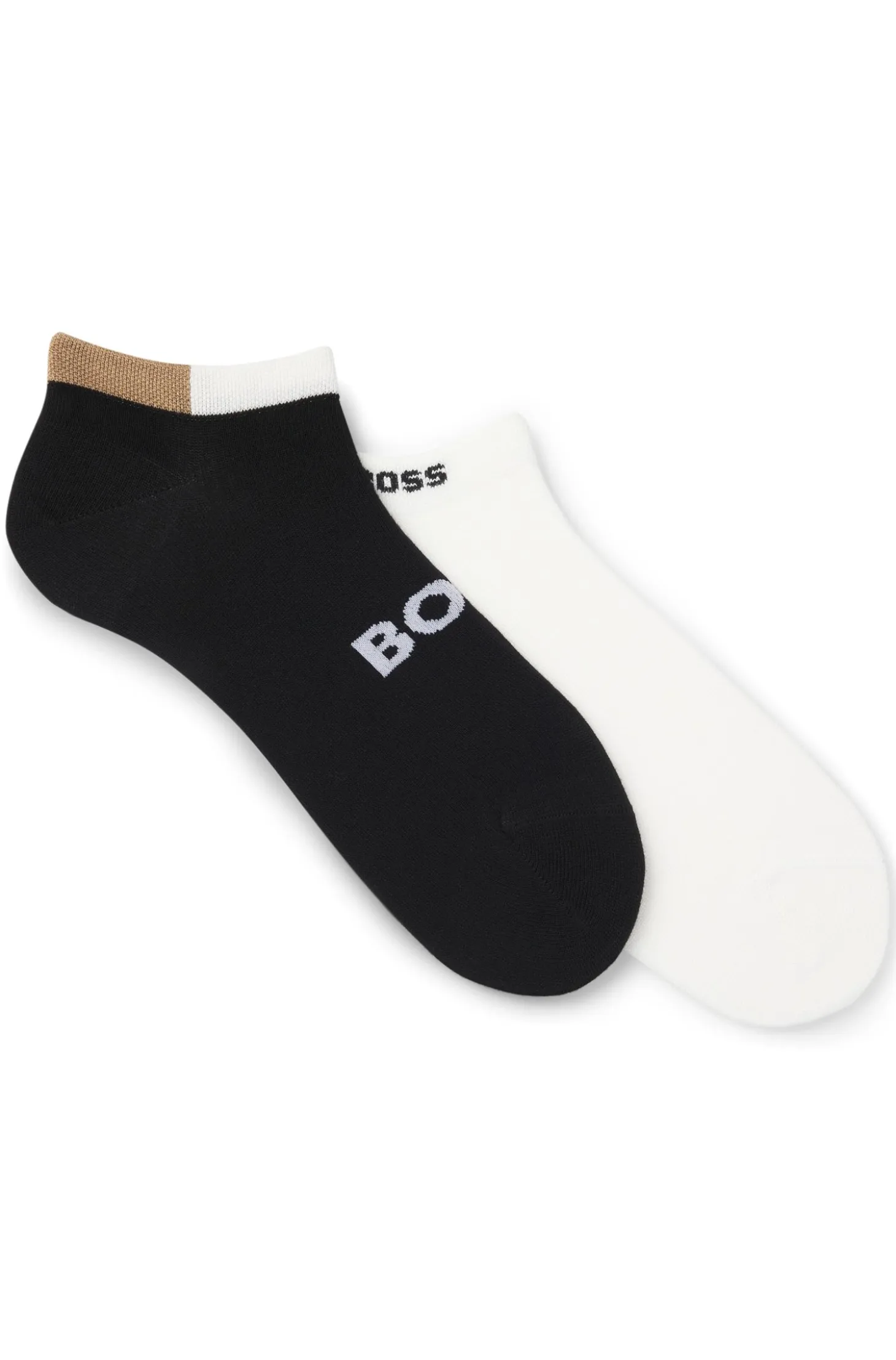 Two-pack ankle socks in soft bamboo blend
