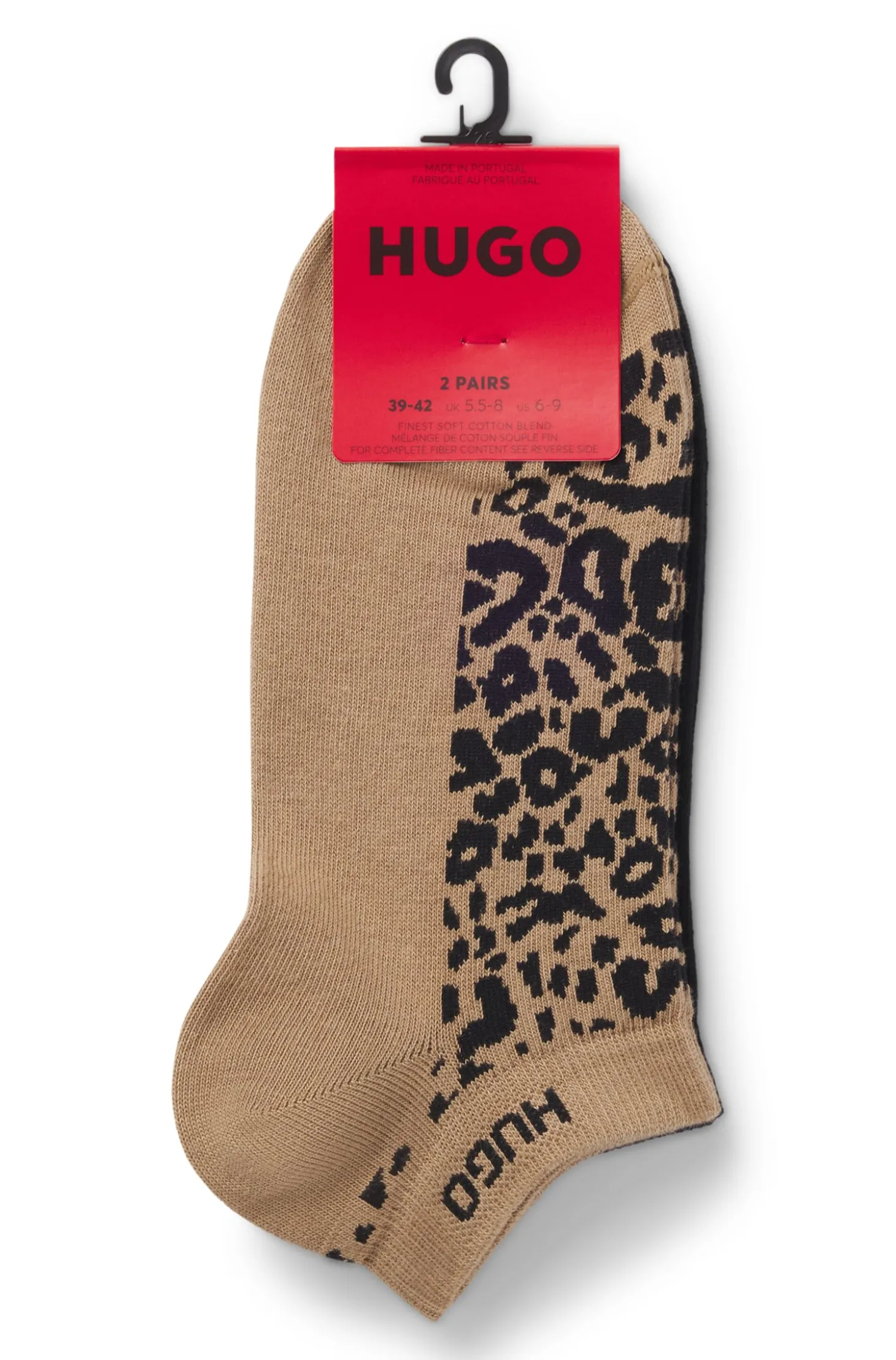 Two-pack of ankle-length cotton-blend socks