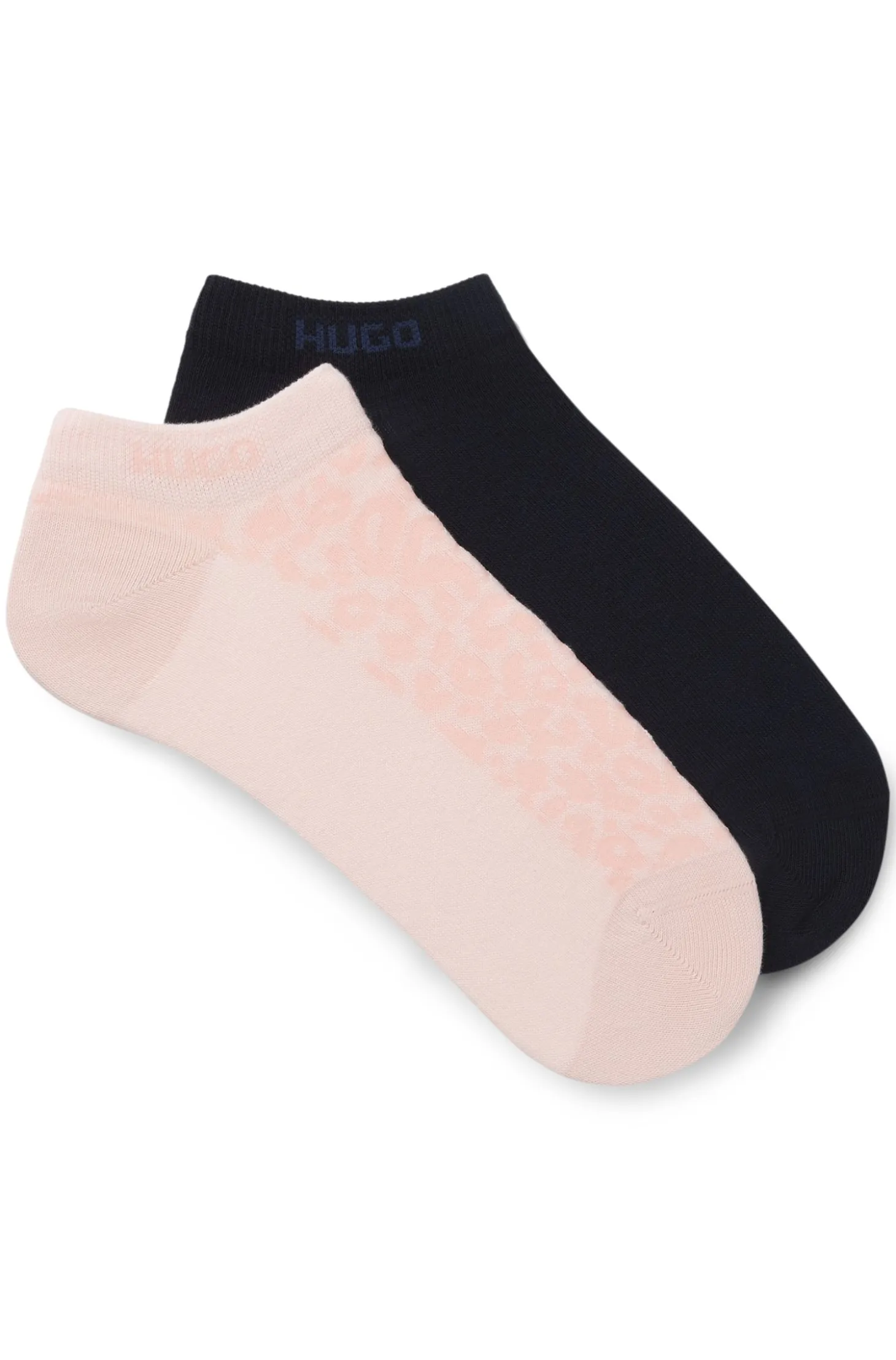 Two-pack of ankle-length cotton-blend socks