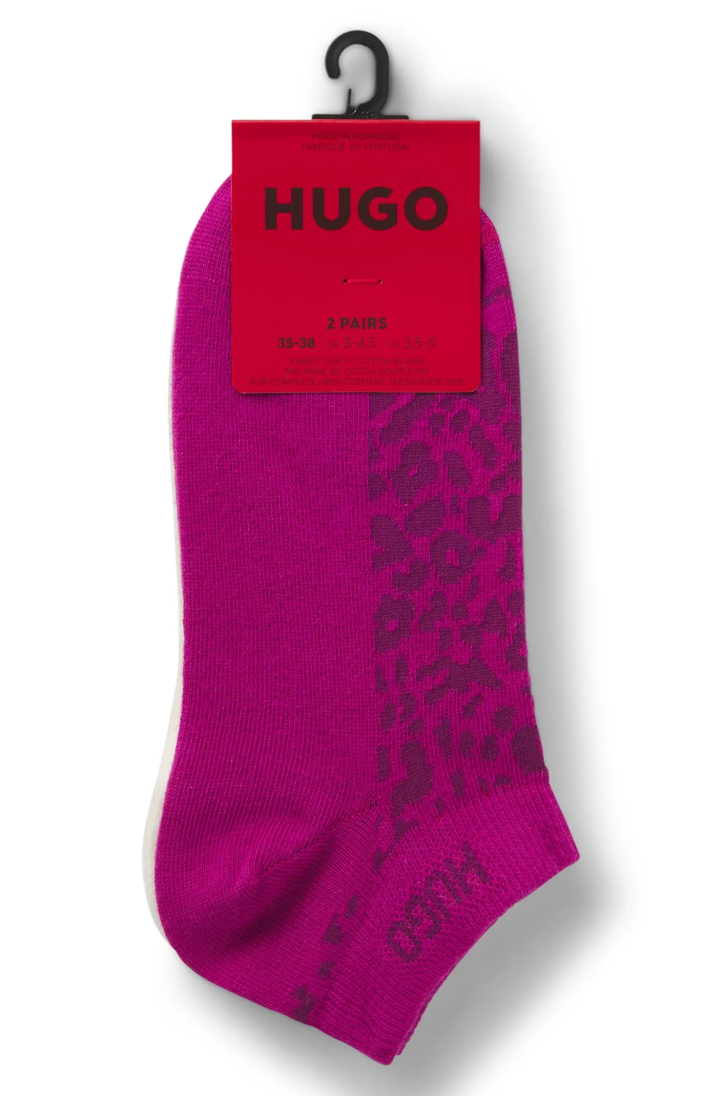 Two-pack of ankle-length cotton-blend socks