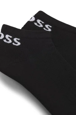 Two-pack of ankle-length socks in stretch fabric