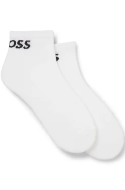 Two-pack of ankle-length socks in stretch fabric
