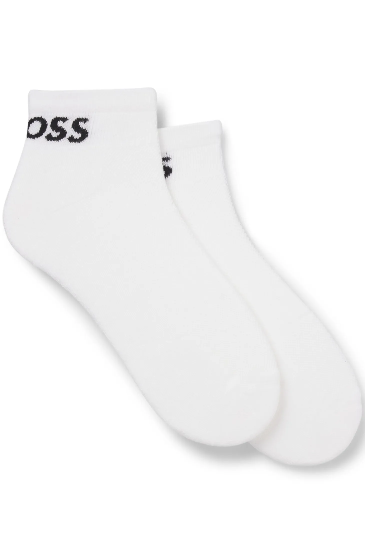 Two-pack of ankle-length socks in stretch fabric
