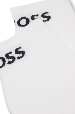 Two-pack of ankle-length socks in stretch fabric