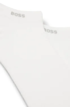Two-pack of ankle-length socks in stretch fabric