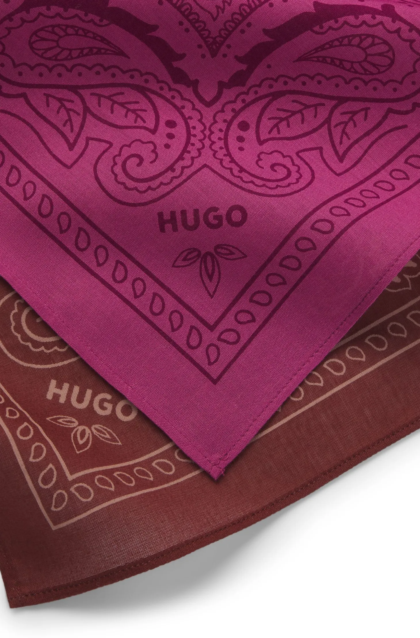 Two-pack of bandanas in printed cotton poplin