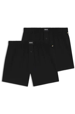 Two-pack of boxer shorts in stretch cotton