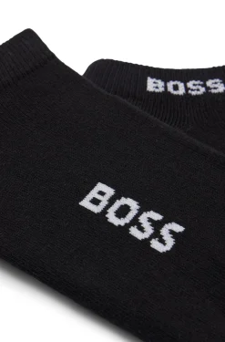 Two-pack of cotton-blend logo ankle socks
