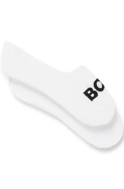 Two-pack of invisible socks in a cotton blend