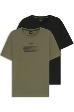 Two-pack of regular-fit T-shirts in stretch cotton