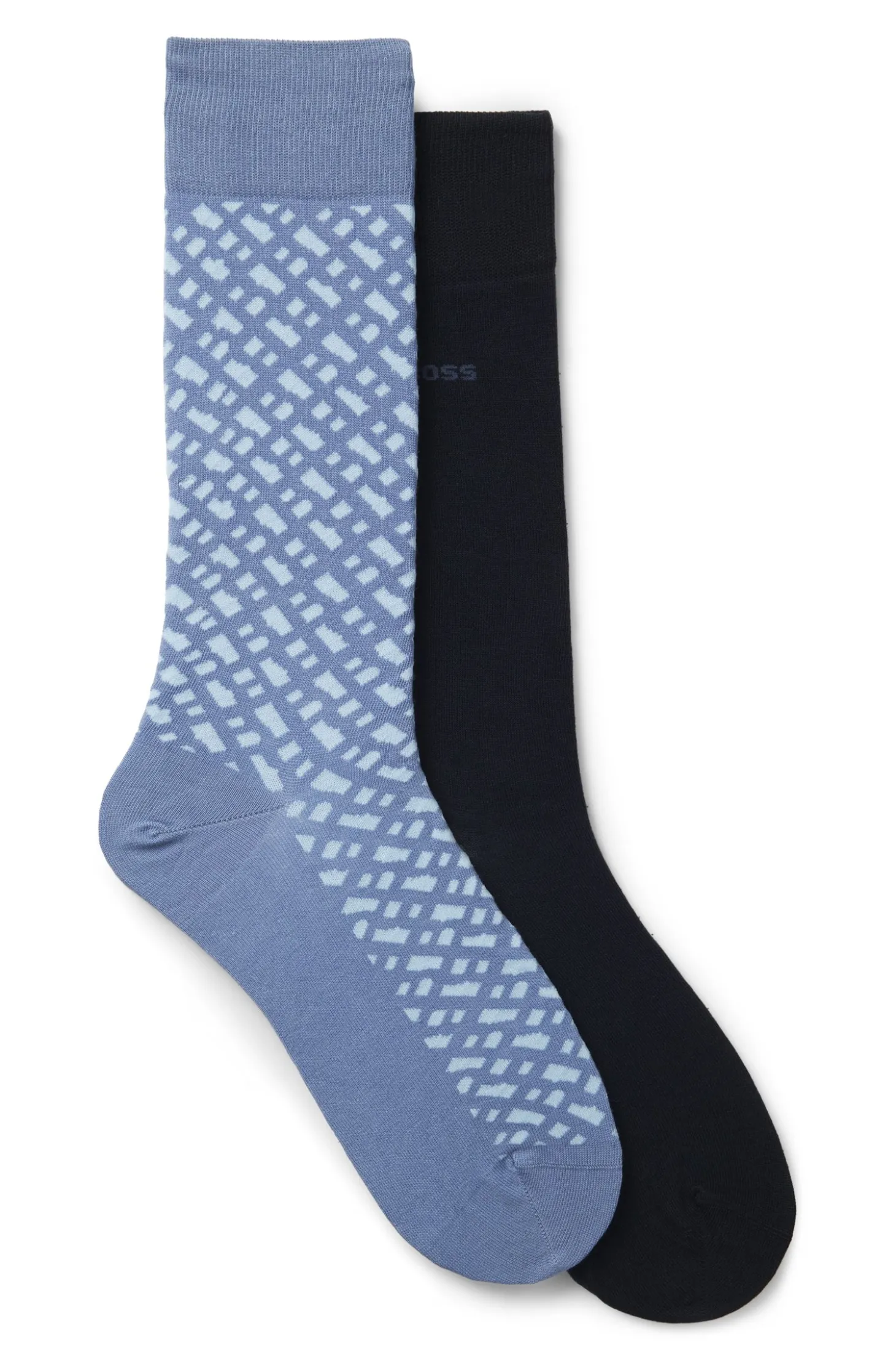 Two-pack of regular-length cotton-blend socks