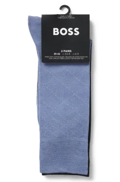 Two-pack of regular-length cotton-blend socks