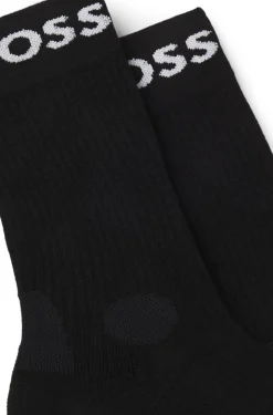 Two-pack of regular-length socks in stretch fabric