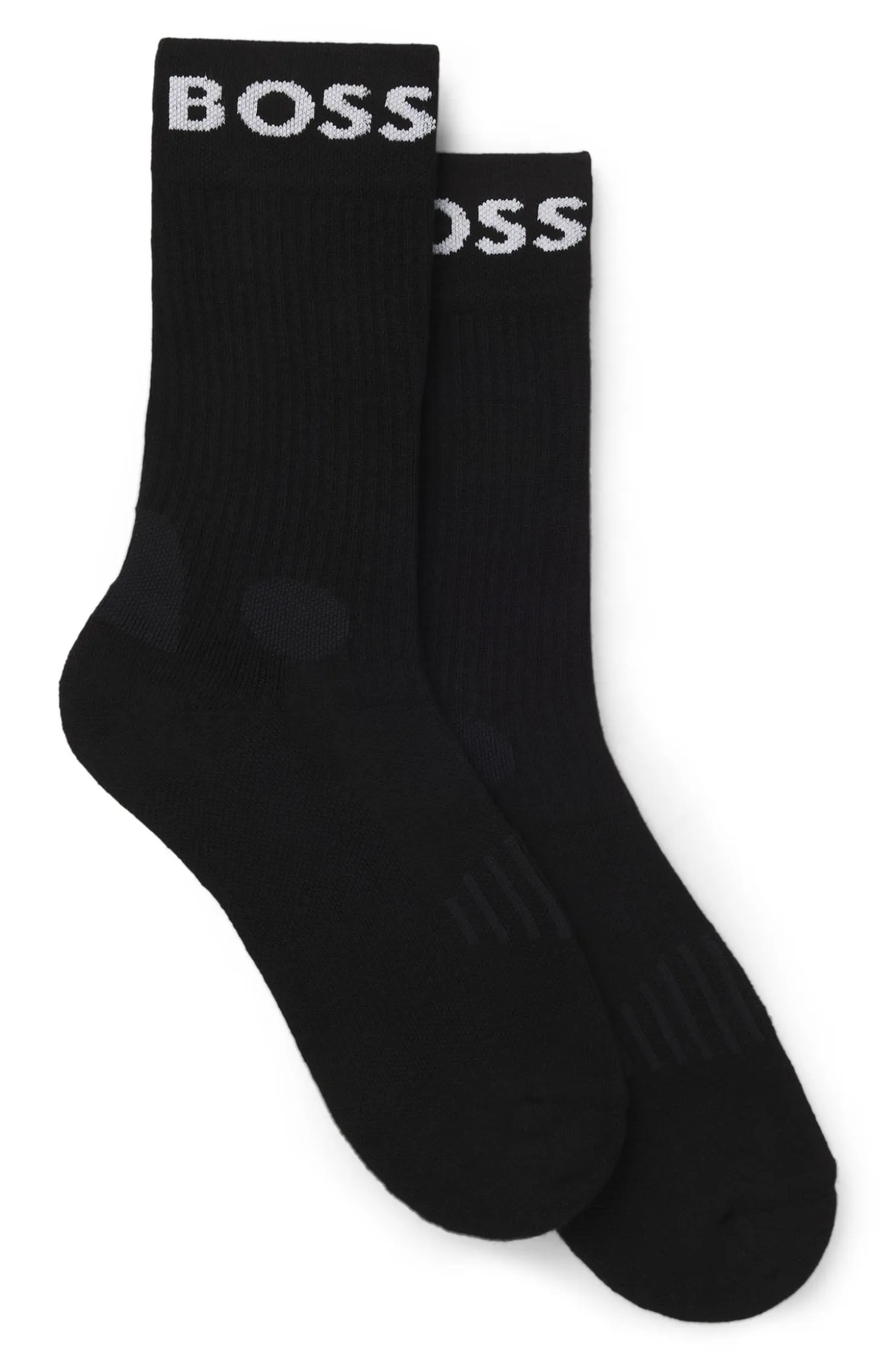 Two-pack of regular-length socks in stretch fabric