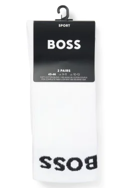 Two-pack of regular-length socks in stretch fabric