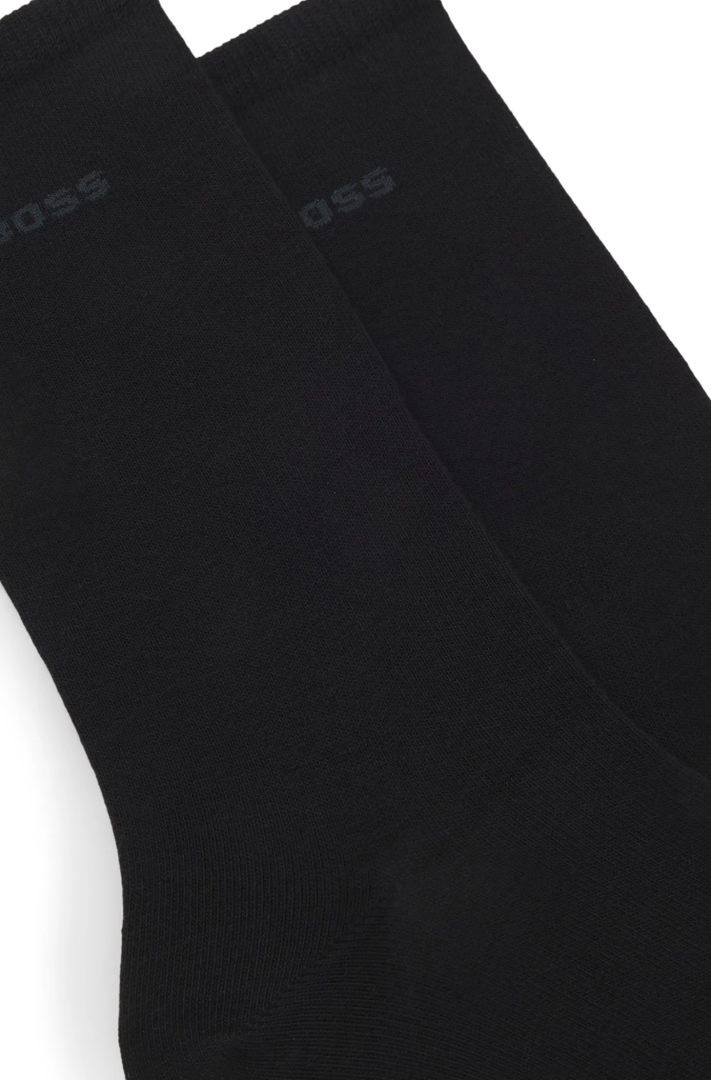 Two-pack of regular-length socks with logos