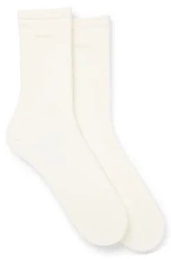 Two-pack of regular-length socks with logos