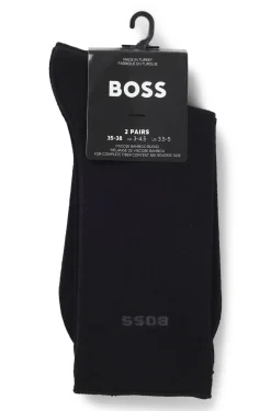 Two-pack of regular-length socks with bamboo