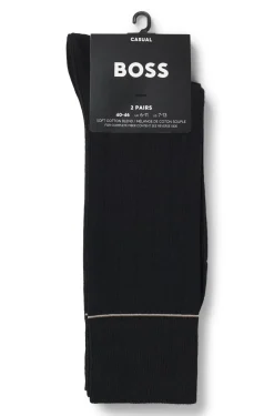 Two-pack of ribbed socks with signature-stripe details