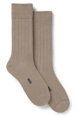 Two-pack of ribbed socks with signature-stripe details