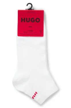 Two-pack of short cotton-blend socks