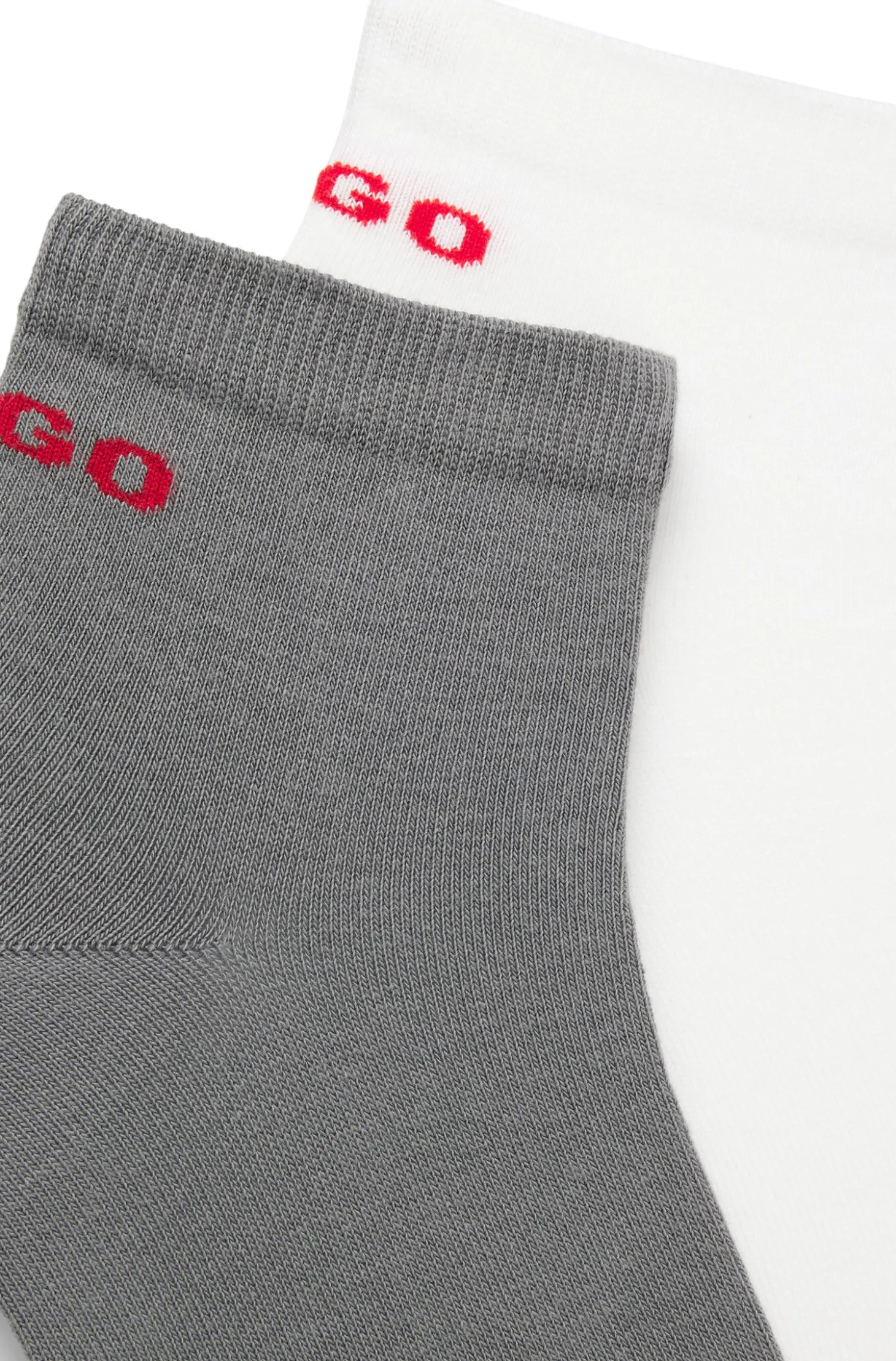 Two-pack of short cotton-blend socks