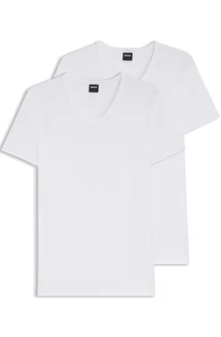 Two-pack of slim-fit stretch-cotton underwear T-shirts