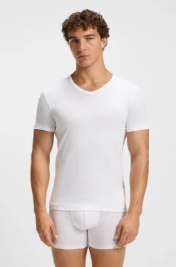 Two-pack of slim-fit stretch-cotton underwear T-shirts