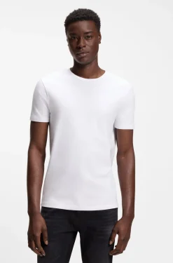Two-pack of slim-fit T-shirts in stretch cotton
