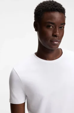 Two-pack of slim-fit T-shirts in stretch cotton