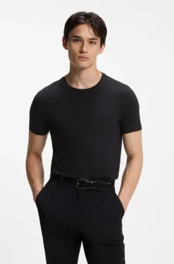 Two-pack of slim-fit T-shirts in stretch cotton