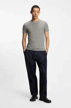 Two-pack of slim-fit T-shirts in stretch cotton