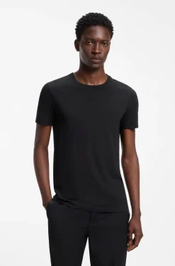 Two-pack of slim-fit T-shirts in stretch cotton