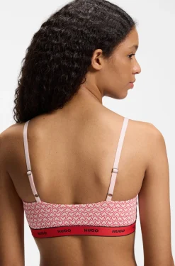 Two-pack of stretch-cotton bralettes