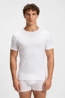 Two-pack of underwear T-shirts in stretch cotton