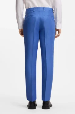 Two-piece extra-slim-fit suit in linen twill