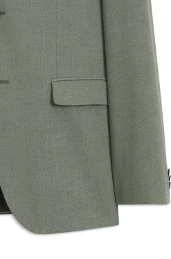 Two-piece extra-slim-fit suit in patterned fabric